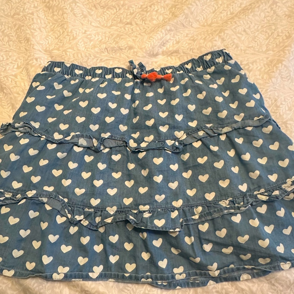 Hatley heart skirt size 7